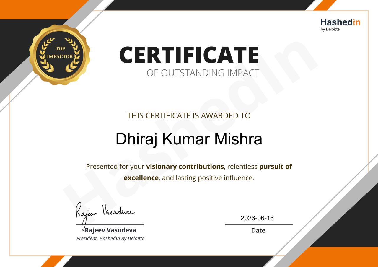 🏆 Top Impactor Certificate
